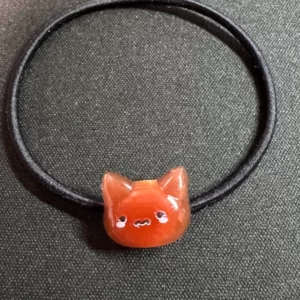 猫顔ヘアゴム 01