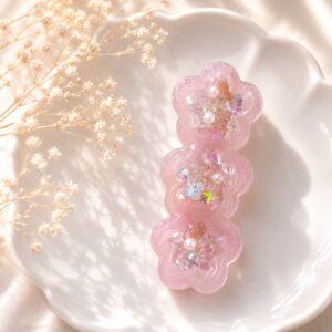 レジンヘアクリップ（お花）