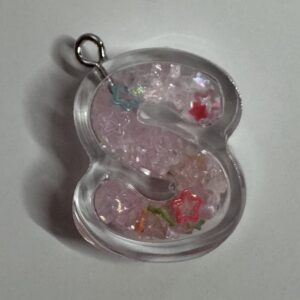 シャカシャカイニシャルチャーム（クリア）